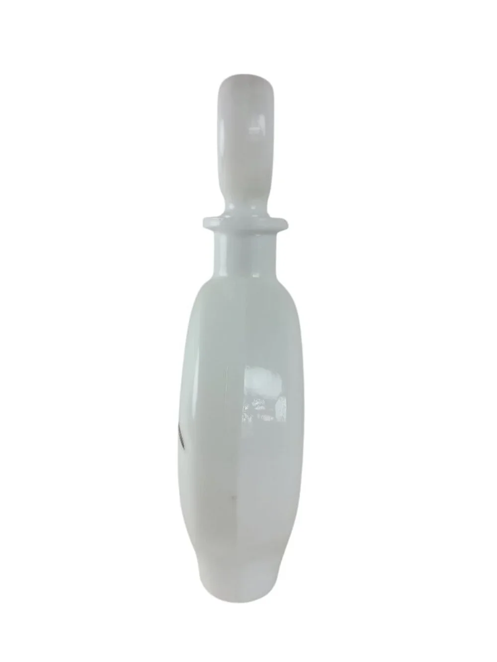 Field Birds Woodcock Milk Glass Decanter 1969 Empty Bottle #8 Vintage